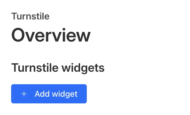 TurnstileAddWidget